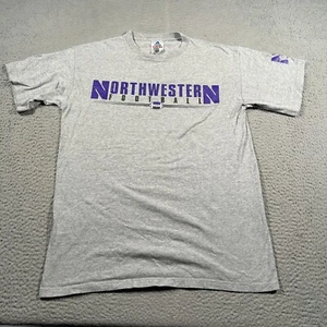 Maglia calcio Adidas Northwestern vintage uomo taglia media grigia logo girocollo - Foto 1 di 9