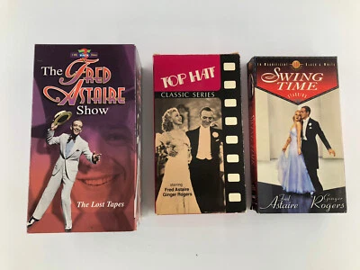 Astaire & Rogers VHS In B&W Swing Time, Top Hat and The Fred Astaire Show Set - Image 1 of 4
