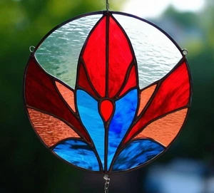 Feminine Essence STAINED GLASS Eternal Grace SUNCATCHER Divine Sacred Motherhood - Picture 1 of 24