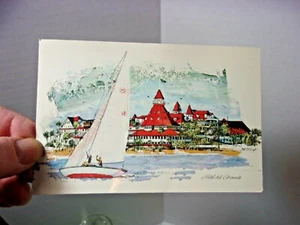 Postal vintage Hotel del Coronado Ca - Imagen 1 de 2
