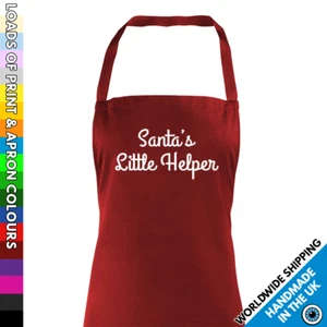Delantal Ayudante de Santa • Delantales Impresos Personalizados para Adultos • Divertido Cocinero de Navidad Hornear - Imagen 1 de 41