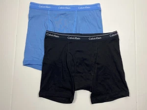 Calvin Klein Boxer Briefs - Medium - 2 Pair - Black - Blue - NP21890 - Picture 1 of 2