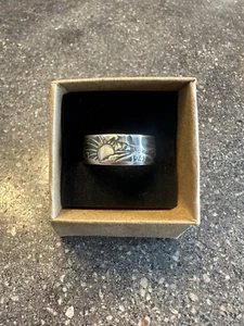 Coin Ring (U.S. Walking Liberty Half Dollar, Silver) - Picture 1 of 3
