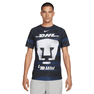 Nike 2022 -2023 Pumas UNAM DriFit Prematch Training Jersey - Obsidian/White - Picture 1 of 8