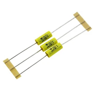 20x MKT Foil Capacitor Axially 0,39µF 250V DC Vishay MKT18134392551 390nF - Picture 1 of 1