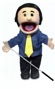 Pacchetto pupazzo Silly Puppets George Glove 14 pollici con asta da braccio - Foto 1 di 5