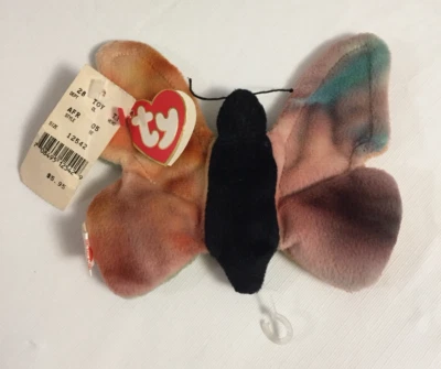 TY Beanie Baby FLUTTER Butterfly - Rare Early Gen Tags - Rare Display Tags!!! - Image 1 of 4