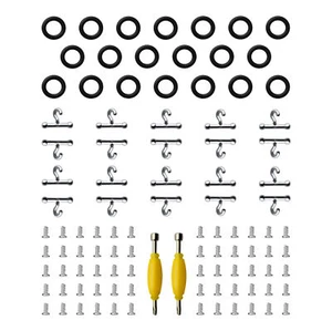 102 STCK. 3,75" G.I. Gi Joe T Haken O-Ring Schraube Karosseriefigur Reparaturteile Zubehör - Bild 1 von 5