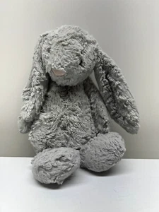Jellycat London Bunny, Bashful Bunny Gray Soft Worn Used Plush Toy - Picture 1 of 14