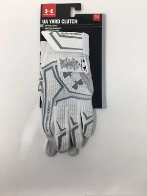 Guantes de bateo Under Armour UA Yard Clutchfit 1265933-100 adultos pequeños blancos Foto 1 de 4