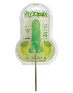 COCKTAILS COCK POP LOLLI ADULT NOVELTY GAG GIFT APPLETINI SOUR APPLE - Picture 1 of 2