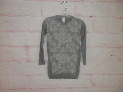 NEW Mayoral Girls Small Espana Felt On Mesh Long Sleeve Knit Sweater Dress 4704 - Image 1 of 4