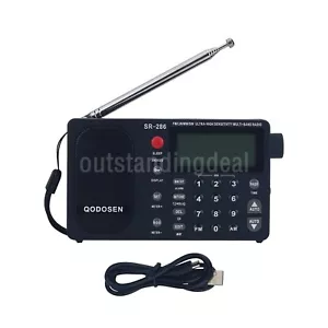 QODOSEN SR-286 FM/LW/MW/SW Ricevitore radio multibanda radio a onde corte ot34 - Foto 1 di 7