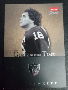 2004 FLEER GREATS GLORY TIME #23 GOT JIM PLUNKETT OAKLAND RAIDERS #1530/1995 - Picture 1 of 2