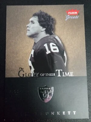 2004 FLEER GREATS GLORY TIME #23 GOT JIM PLUNKETT OAKLAND RAIDERS #1530/1995 - Image 1 of 2