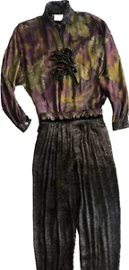 Vintage Woman’s 2-Piece Fashionable Pants Outfit, From The Early 1990’s - Picture 1 of 9
