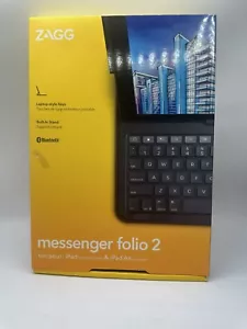 ZAGG - Messenger Folio 2 - Tastiera e custodia tablet per iPad 10,2 pollici, 10,5 pollici - Foto 1 di 6