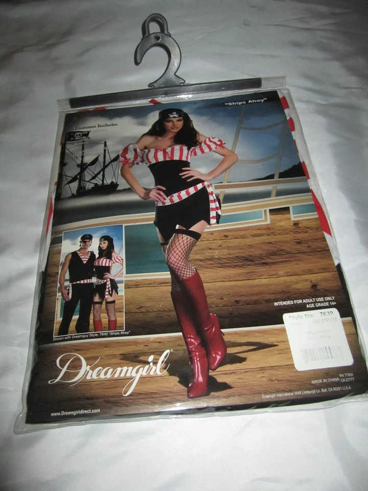DREAMGIRL 7639 女式性感海盗船 Ahoy 服装多种尺寸 — 第 1/2 张图片
