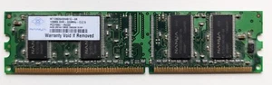NANYA NT 128D64SH4B1G-6K 128MB DDR-333MHz-CL2.5 PC2700U-25330 - Picture 1 of 2