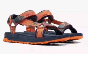 Clarks ATL Trek Sea Men's Orange Textile Adjustable Sandals Size 8 G EU 42 - Picture 1 of 6