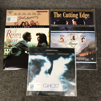 Lot Of 5 Romance Movies On 12” Laserdiscs Ghost Always Room With A View +++ - Image 1 of 4