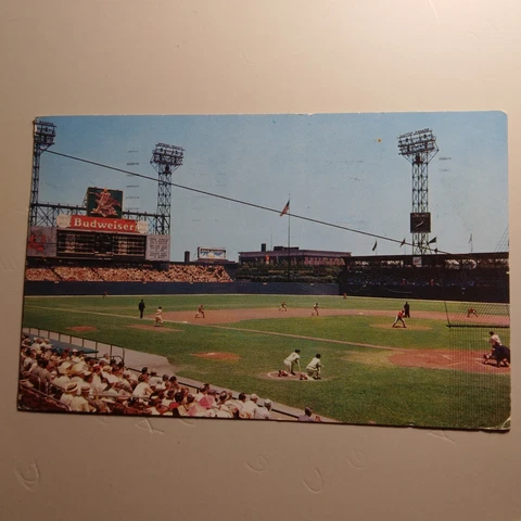 Busch Stadium " Home Of The Cardinals " postcard..  1959..  I'm ready for baseba Cover