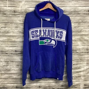 Seattle Seahawks Hoodie Sweatshirt Mens Large Blue '47 Pullover NFL Football - Picture 1 of 8