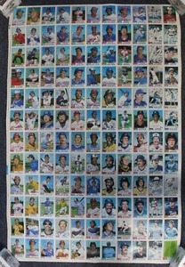 1982 Topps Traded Baseball Uncut Sheet Complete 132 Cards - Picture 1 of 6