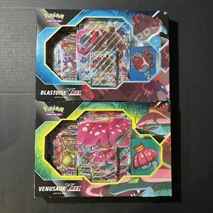 Pokémon TCG Venusaur & Blastoise VMAX Battle Box set of 2 Factory Sealed - Picture 1 of 5