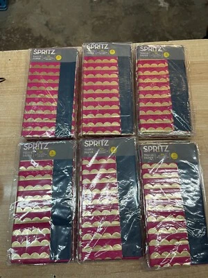 Lot of 36 Spritz Gold Pink Blue Tissue Paper- 8 Sheets Ea 16.5" X 24" 288 SHEETS - Image 1 of 4