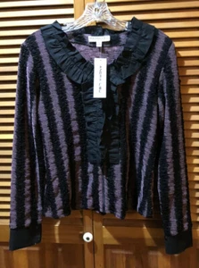 NUEVO CON ETIQUETAS ANDREA LIEU Jacinda Top PEQUEÑO Elástico Negro/Rosa $174�� Dark Romance EE. UU. - Imagen 1 de 12