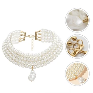 1 pieza Collar de Moda Mujer Collar de Simulación Accesorio de Cuello Simple - Imagen 1 de 12