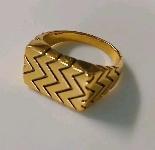 Anel de ouro tamanho 8 novo símbolo antigo masculino  - Imagem 1 de 4