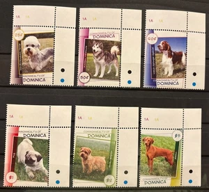 Dominica, dogs,S.C#2660-5 S.C.V.$8.5 ,MNH, complete set of 6 as issued in 2008 - Picture 1 of 1