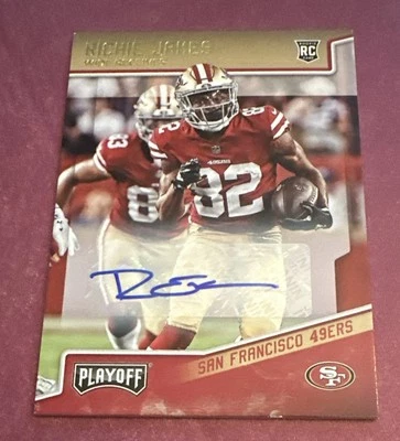 2018 Panini Playoff Auto Richie James RC San Francisco 49ers - Image 1 of 3