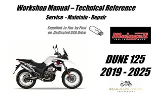 Malaguti Dune 125 Service Repair Workshop Manual USB 2019 - 2025 - Picture 1 of 11