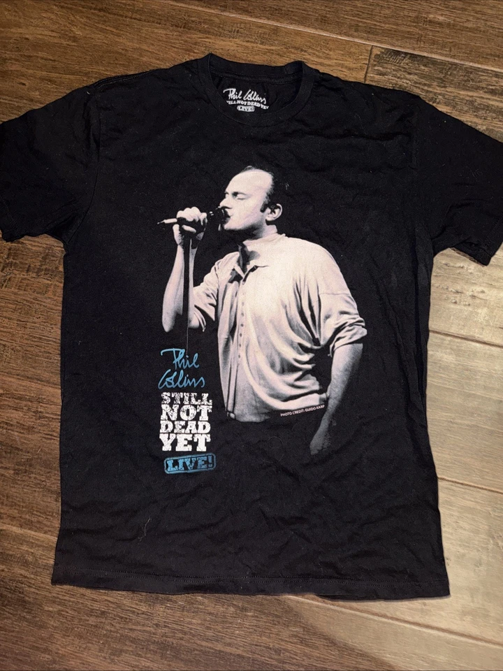 Camisa Phil Collins Still Not Dead Yet 2019 gira por Estados Unidos para hombre talla grande Foto 1 de 2