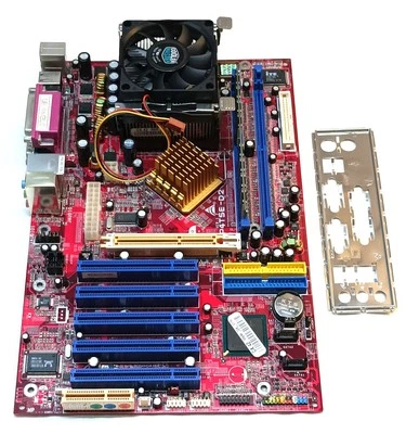 BIOSTAR P4TSE-D2 SCHEDA MADRE , CPU PENTIUM 4, 2.80GHZ/1M/800, RAM DRR 400, 1GB. - Immagine 1 di 4