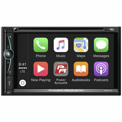 Power Acoustik 7? Double DIN Touchscreen DVD Receiver with Bluetooth - CPAA-70D - Image 1 of 3