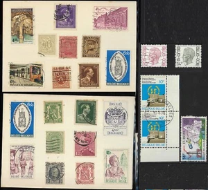 1940s-1970s Belgium Pre-Euro F-VF Cancel Set of 40x Vintage Commemorative Stamps - Picture 1 of 2