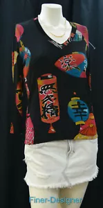 Chicos travelers slinky shirt stretch pullover blouse top jersey Chico 0 S NEW - Picture 1 of 6