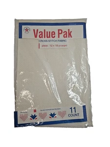 White 11 Count Aida Cloth 12 X 18 Inch Made in USA - Picture 1 of 6