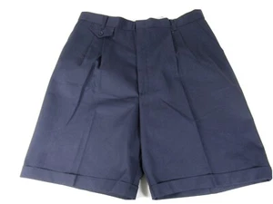 Elderwear Girls Junior School Uniform Shorts Navy Blue Size 31 Waist 40 - Picture 1 of 8