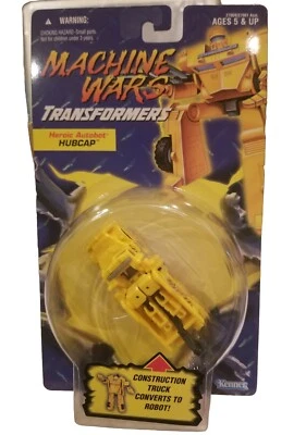 Transformers MACHINE WARS HUBCAP Heroic Autobot Sealed on Card 1996 Hasbro  - Image 1 of 2