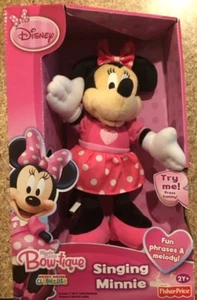 Disney Minnie Mouse singende Minnie Fisher-Price 12 Zoll Plüsch NEU lustige Sätze - Bild 1 von 1