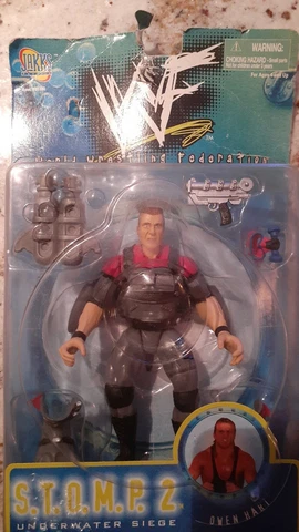 Owen Hart WWF Stomp Underwater Siege 2 Wrestling Action Figure NIB JAKKS Pacific Cover