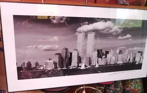 Wide Gelatin Silverprint New York City Twin Towers Handsigned By Alex Leykin. - Picture 1 of 8