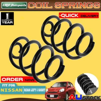 2x Rear Left & Right Coil Springs for Nissan Micra K12 2007-2010 1.4L CR14DE - image 1 of 4