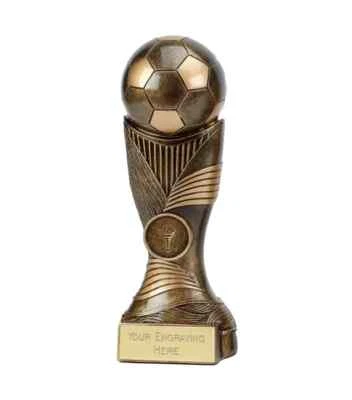 CAPITAL TROPHIES Trofeo Calcio Incisione OMAGGIO Costruzione Resina Pesante Misura 17,5 cm A4052B