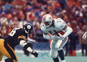 Signed JIM JENSEN 8 1/2 x 12 Color Photo NFL Miami Dolphins 'Crash' LQQK! - Picture 1 of 4
